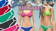 College Style Underwear для Sims 4 миниатюра 1