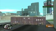 Red BNSF Boxcar для GTA San Andreas миниатюра 3