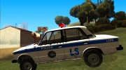 ВАЗ 2106 SA style Police для GTA San Andreas миниатюра 2