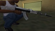 AK-47 Grey Chrome для GTA San Andreas миниатюра 3