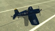 Aereo Corsair F4U1D для GTA San Andreas миниатюра 4