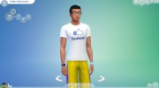 Футболки Social Media Male T-Shirt para Sims 4 miniatura 1