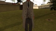 Jimmys White Long Coat from Mafia II для GTA San Andreas миниатюра 2