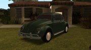 Volkswagen Beetle 1300cc 1964 (Low Poly) для GTA San Andreas миниатюра 6