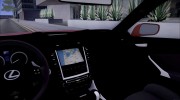Lexus IS F для GTA San Andreas миниатюра 9