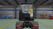 Скин Simpsons для MAN TGX for Euro Truck Simulator 2 miniature 5