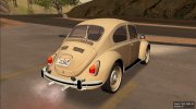 Volkswagen Beetle (Fuscao) 1500 1971 para GTA San Andreas miniatura 2