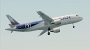 Airbus A320-200 LAN Airlines - 80 Years Anniversary (CC-CQN) for GTA San Andreas miniature 17