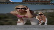 3D Girl Mural para GTA San Andreas miniatura 2