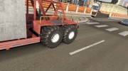 Внедорожные колёса для дефолтных прицепов para Euro Truck Simulator 2 miniatura 2