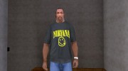 Футболка Nirvana para GTA San Andreas miniatura 1