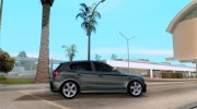 BMW 120i 2009 для GTA San Andreas миниатюра 5