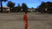 Claude Prison Uniform GTA 3 для GTA San Andreas миниатюра 3