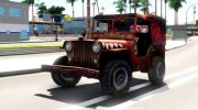 Free Fire Jeep для GTA San Andreas миниатюра 1