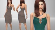 Dress Pencil with Metal Decor para Sims 4 miniatura 2