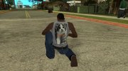 Белая майка «Мурзик» para GTA San Andreas miniatura 4