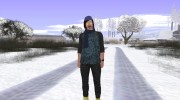 Skin GTA Online в шапке и шарфе para GTA San Andreas miniatura 2