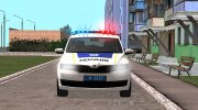 Skoda Rapid Патрульная полиция Украины для GTA San Andreas миниатюра 2