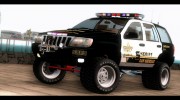 Jeep Grand Cherokee 1999 Sheriff para GTA San Andreas miniatura 1