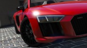 2017 Audi R8 1.0 для GTA 5 миниатюра 9