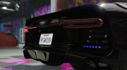 Bugatti Chiron Hot Pursuit Police for GTA 5 miniature 2