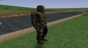 Член группировки Эскадрон Смерти в бронекостюме «Булат» из S.T.A.L.K.E.R para GTA San Andreas miniatura 3