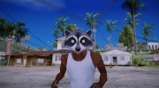 Raccoon mask (GTA V Online) для GTA San Andreas миниатюра 4