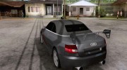 AUDI A4 Cabriolet для GTA San Andreas миниатюра 3