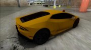 2014 Lamborghini Huracan FBI для GTA San Andreas миниатюра 4