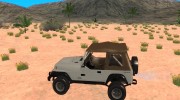 Jeep Wrangler 1994 для GTA San Andreas миниатюра 2