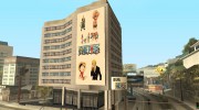 Новый постер на здании банка с главным героем из One Piece для GTA San Andreas миниатюра 1