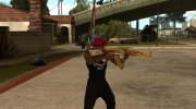 AK47 Gold Dragon для GTA San Andreas миниатюра 4