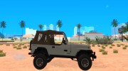 Jeep Wrangler 1994 для GTA San Andreas миниатюра 5