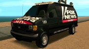 Ford E150 - Fox 11 News Van для GTA San Andreas миниатюра 1