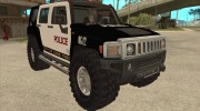 Hummer H3 Police para GTA San Andreas miniatura 5