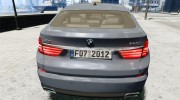 BMW GT F07 2012 GranTurismo для GTA 4 миниатюра 4