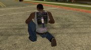 Белая майка на фоне деревьев para GTA San Andreas miniatura 4