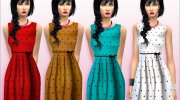 PolkaDot Dress New for Sims 4 miniature 3
