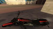 GTA V Western Motorcycle Nightblade Con Paintjobs v.1 для GTA San Andreas миниатюра 3