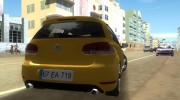 VW Golf 6 GTI для GTA Vice City миниатюра 3