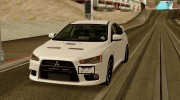 Mitsubishi Lancer Evo X Evolution for GTA San Andreas miniature 2