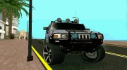 Hummer  H2  Monster para GTA San Andreas miniatura 7