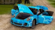 Porsche 911 Turbo Blue Star для GTA San Andreas миниатюра 3
