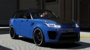 2018 Range Rover Sport SVR for GTA 5 miniature 1