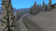 Зимняя трасса для GTA San Andreas миниатюра 4