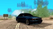 BMW E34 M5 для GTA San Andreas миниатюра 5