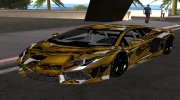 Lamborghini Aventador LP700-4 Gold Baku Luxury for GTA San Andreas miniature 1