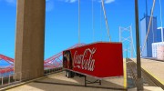 Полуприцеп к Peterbilt 379 Custom Coca Cola для GTA San Andreas миниатюра 3