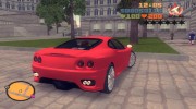 Ferrari 360 Modena TT Black Revel для GTA 3 миниатюра 2