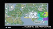 Разноцветная, прозрачная карта для GTA San Andreas миниатюра 3